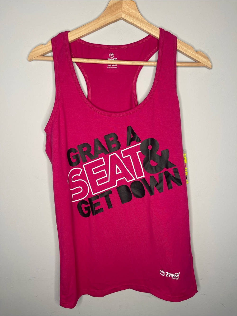 Women’s new tags Zumba fitness joy instructor race back tank top xxl 2xl